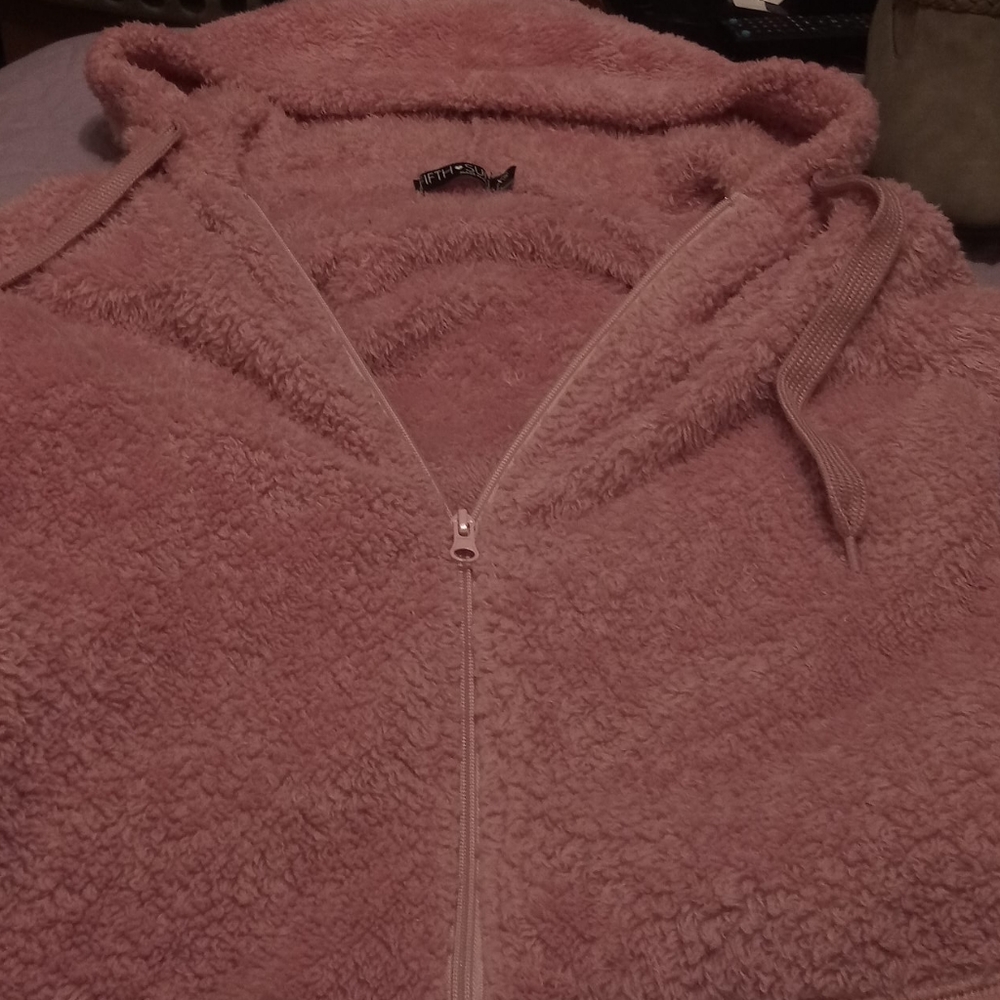 Zip up soft jacket hoodie